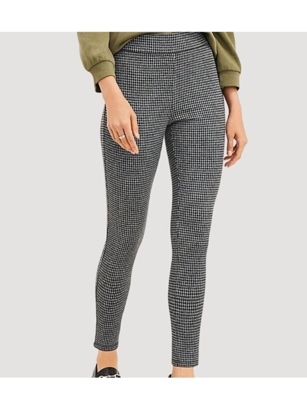 Alexander Jordan Women's Slimming Tummy Control Houndstooth Leggings P0440